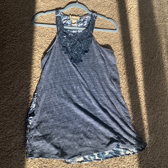 NWOT blue gimmicks tank top - Picture 1 of 5